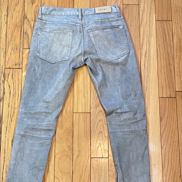 MNML Grey Stretch Zipper Denim (No Distressing) - Picture 2 of 5